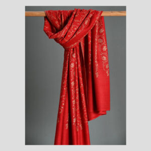 Deep Red Himalayan Pashmina – Quiet Fire